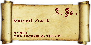 Kengyel Zsolt névjegykártya